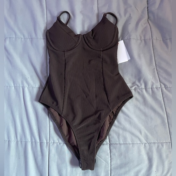 NWT Good American Good Compression Show Up One-Piece Swimsuit SIZE 0 - Picture 10 of 11